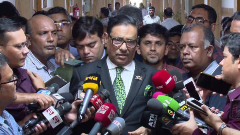 এখন সংলাপের সুযোগ নেই : ওবায়দুল কাদের